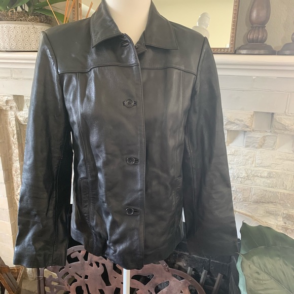 Ann Taylor Leather Jacket - Picture 1 of 4